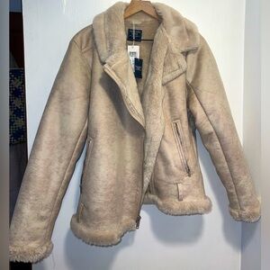 Abercrombie jacket faux fur